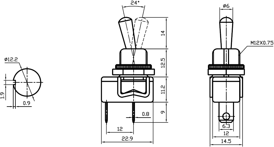 China Medium Toggle Switch KN3(E)-101MP factory and manufacturers | Jietong