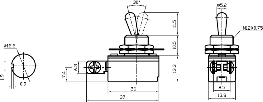 China Medium Toggle Switch KNH-1S factory and manufacturers | Jietong